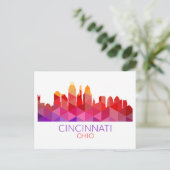 Geometrisch Uitzicht van de stad | Cincinnati, Ohi Briefkaart (Staand voorkant)