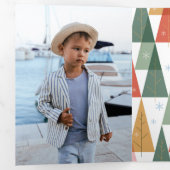 geometrisch vakantiebos drieluik wenskaart (Binnenzijde eerst)