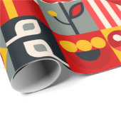 geometrisch van kleur cadeaupapier (Rol Hoek)