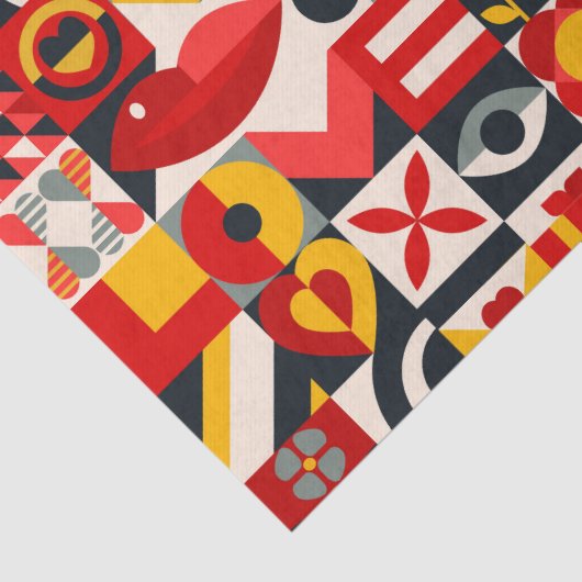 geometrisch van kleur tissuepapier (Detail)