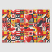 geometrisch van kleur tissuepapier (Voorkant)