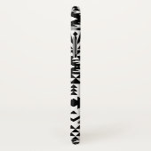 Geometrisch vectorpatroon zwart-wit Aztec Case-Mate iPhone Case (Achterkant / rechts)