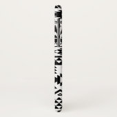 Geometrisch vectorpatroon zwart-wit Aztec Case-Mate iPhone Case (Achterkant/links)