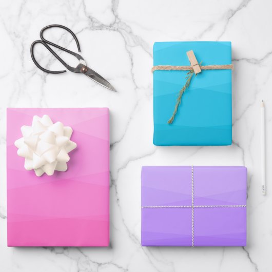 Geometrisch veelhoekig inpakpapier vel (Voorkant)