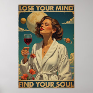 Geometrisch Verlies je verstand, vind je ziel Poster