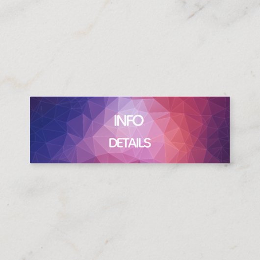 geometrisch verloop visitekaartje (Achterkant)