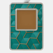 geometrisch verzilverd omlijst ornament (Voorkant)