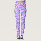 Geometrisch Vierkant & Diamant Leggings (Voorkant)