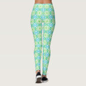 Geometrisch Vierkant & Diamant Leggings (Achterkant)