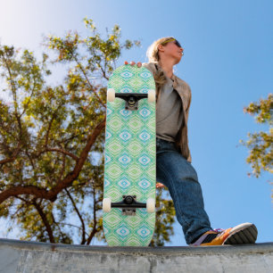Geometrisch Vierkant & Diamant Persoonlijk Skateboard
