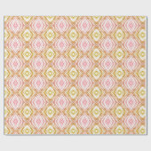 Geometrisch Vierkant & Diamant Sierkussen Cadeaupapier (Vlak)