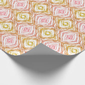 Geometrisch Vierkant & Diamant Sierkussen Cadeaupapier (Hoek)