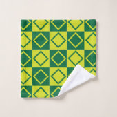 Geometrisch vierkant Diamond Bad Handdoek (Wasdoekje)