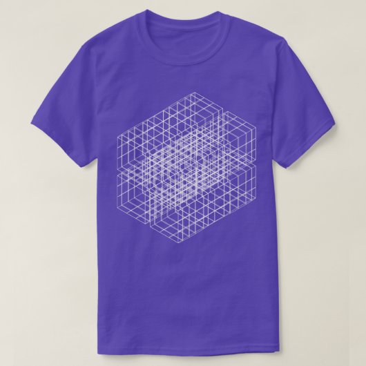 geometrisch vierkant ontwerp t-shirt (Design voorkant)