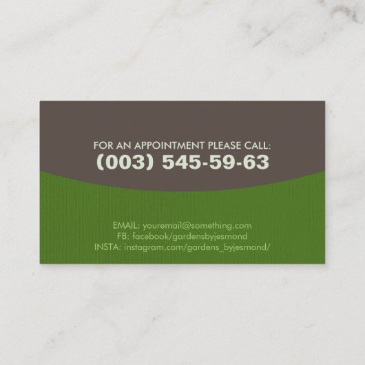 Geometrisch vierkant Visitekaartje (Achterkant)