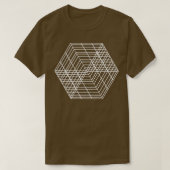 Geometrisch vierkant vormontwerp 1 t-shirt (Design voorkant)