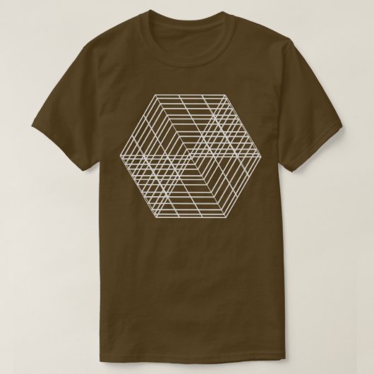 Geometrisch vierkant vormontwerp 1 t-shirt (Design voorkant)