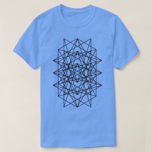 Geometrisch vierkantenpatroon t-shirt (Design voorkant)