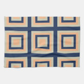 Geometrisch vierkantjes geometrisch patroon theedoek (Horizontaal)