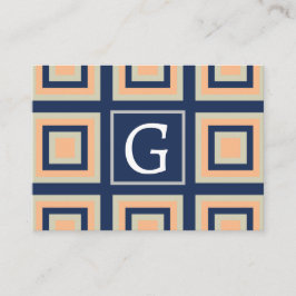 Geometrisch vierkantjes geometrisch patroon visitekaartje