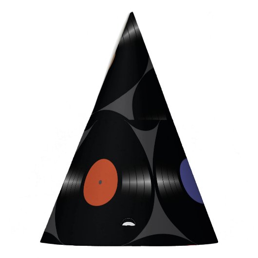 Geometrisch Vinyl: Eenvoudige naadloze achtergrond Feesthoedjes (Links)