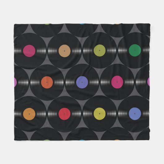 Geometrisch Vinyl: Eenvoudige naadloze achtergrond Fleece Deken (Voorkant (Horizontaal))