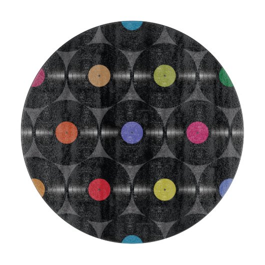 Geometrisch Vinyl: Eenvoudige naadloze achtergrond Snijplank (Voorkant)