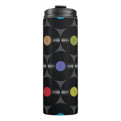 Geometrisch Vinyl: Eenvoudige naadloze achtergrond Thermosbeker (Voorkant)