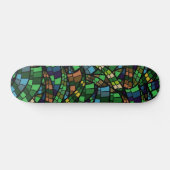 Geometrisch Vision Trendy Patroon Skateboard (Horizontaal)