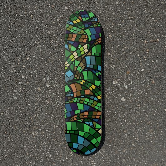 Geometrisch Vision Trendy Patroon Skateboard