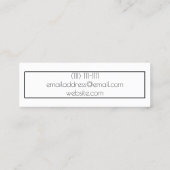 geometrisch visitekaartje (Achterkant)