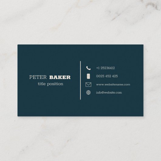 Geometrisch Visitekaartje (Achterkant)