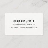 Geometrisch Visitekaartje (Achterkant)