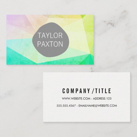 Geometrisch Visitekaartje (Voorkant / Achterkant)