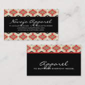 Geometrisch Visitekaartje Aztec Pattern Red (Voorkant / Achterkant)