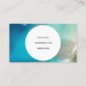 geometrisch visitekaartje van de oceaan (Achterkant)