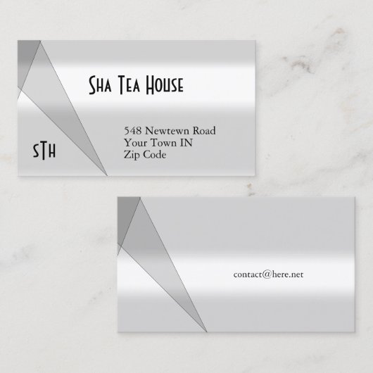 Geometrisch Visitekaartje van klasse (Voorkant / Achterkant)