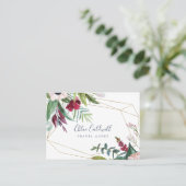 Geometrisch Visitekaartje van tropische bries (Staand voorkant)