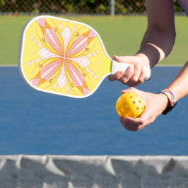 Geometrisch vlinder ontwerp pickleball paddle