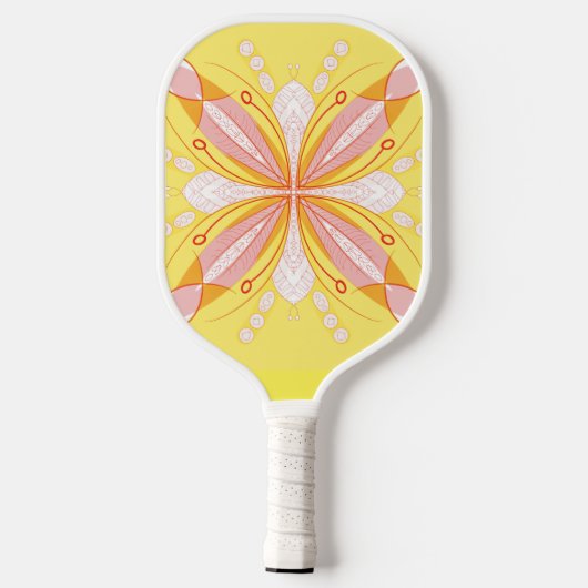 Geometrisch vlinder ontwerp pickleball paddle (Achterkant)