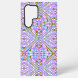 Geometrisch Vlindereffect Abstract Mauve Patroon Samsung Galaxy Hoesje