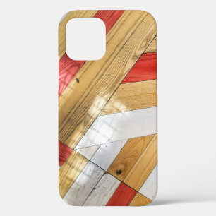 Geometrisch vloerpatroon van hout Case-Mate iPhone case