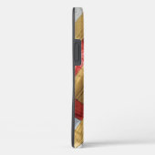 Geometrisch vloerpatroon van hout Case-Mate iPhone case (Achterkant / Rechts)