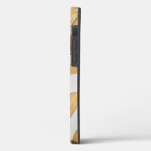 Geometrisch vloerpatroon van hout Case-Mate iPhone case (Achterkant / Links)