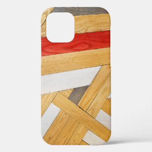 Geometrisch vloerpatroon van hout Case-Mate iPhone case