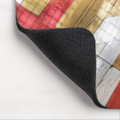 Geometrisch vloerpatroon van hout muismat (Hoek)