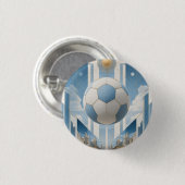 Geometrisch Voetbalstad Landschap-Argentinië Ronde Button 3,2 Cm (Voorkant /achterkant)