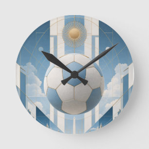 Geometrisch Voetbalstad Landschap-Argentinië Ronde Klok