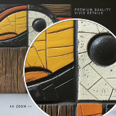 Geometrisch Vogelmozaïek Keramisch Tegeltje