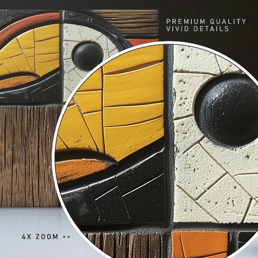 Geometrisch Vogelmozaïek Keramisch Tegeltje